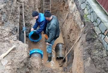 Водоканал оперативно ліквідував прорив на трубопроводі діаметром 300 мм