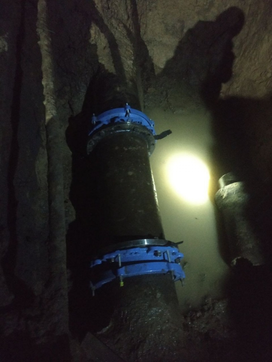 Водоканал оперативно ліквідував прорив на трубопроводі діаметром 300 мм