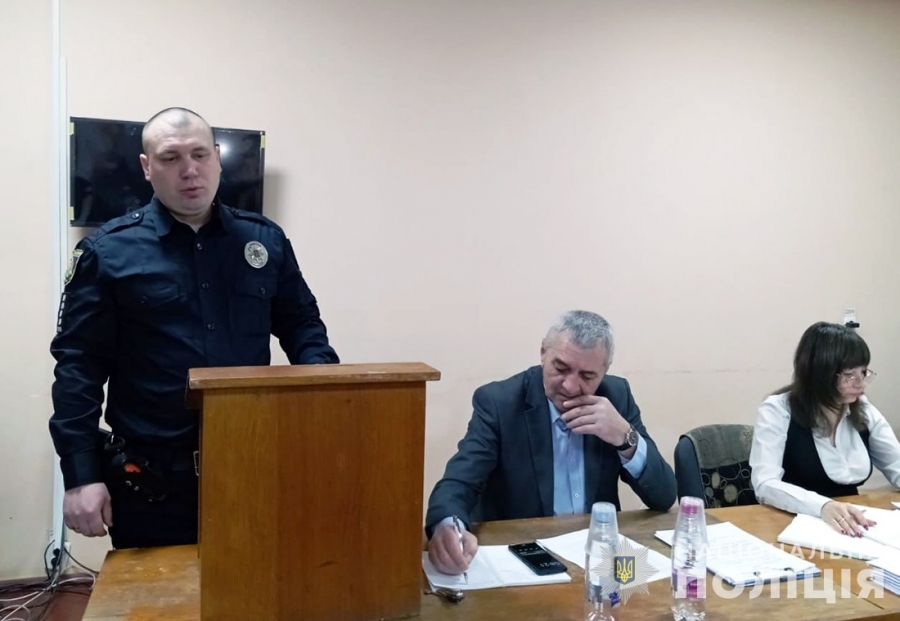 Дільничний офіцер поліції прозвітував про свою роботу перед жителями Городницької громади