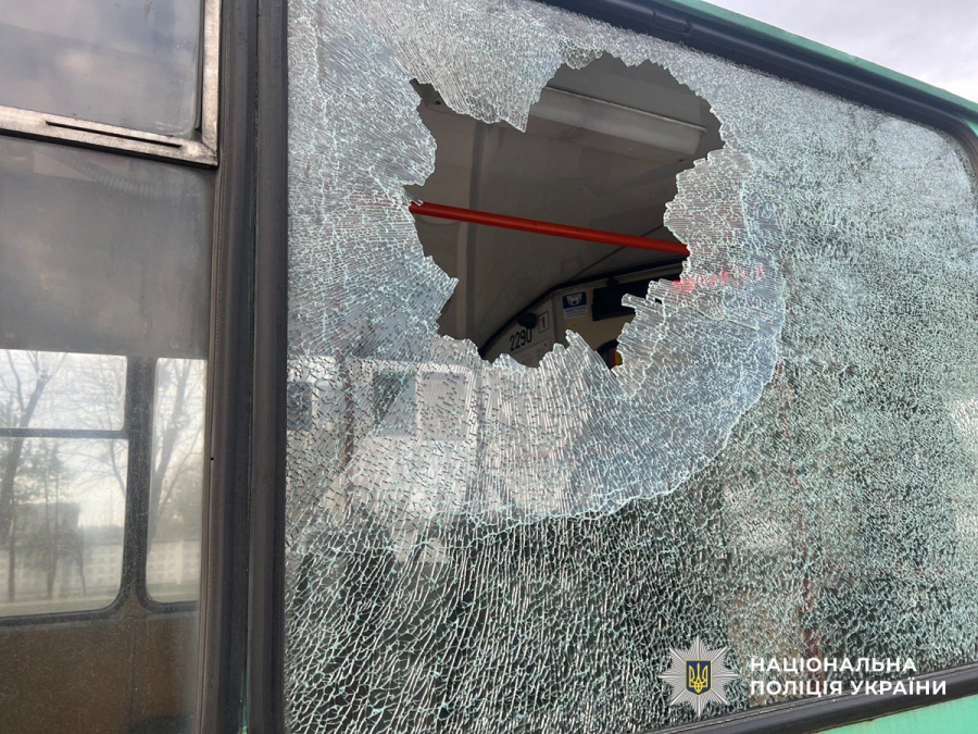 Через зауваження про собаку без намордника розбив каменем вікно в тролейбусі